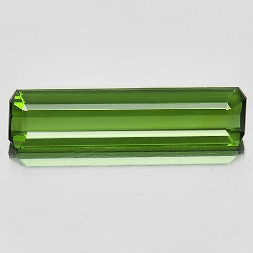 Natural Green Tourmaline 1.25 Ct. Clean Octagon Shape 13.2 x 3.3 Mm. Gemstone Unheated From Nigeria: Product ID: 807245317 Product Name: Natural Tourmaline Weight: 1.25 CT. Size: 13.2 x 3.3 x 2.8 MM. Shape: Octagon Color: Green Clarity:IF Luster: Very Good Gems Origin: Nigeria Treatment: Unheated Cry