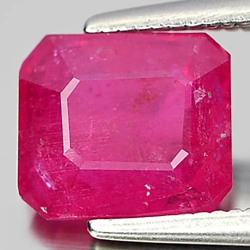 Natural Purplish Pink Ruby 2.25 Ct. Octagon Shape 7.7 x 6.7 x 4 Mm. Gemstone From Madagascar (1 of 3)