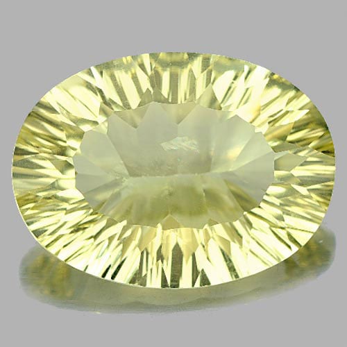 Natural Lemon Quartz 18.11 Ct. Oval Concave Cut 22 x 16.5 Mm. Gemstone Unheated: Product ID: 805526138 Product Name: Natural Quartz Weight: 18.11 CT. Size: 22 x 16.5 x 8.9 MM. Shape: Oval Concave Cut Color: Yellow Clarity:VSI Luster: Very Good Gems Origin: Brazil Treatment: Unheat
