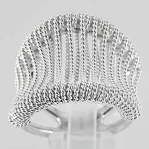 925 Sterling Silver Ring Jewelry 15.03 G. Beautiful Design Size 8: Product ID: 200106670 Product Name: Sterling Silver Ring Product Type: 925 Sterling Silver Fine Jewelry Jewelry Weight: 15.03 Grams. Ring Size: 8 Resizable(Fee) Gemstones Color: Silver Metal: Solid Si