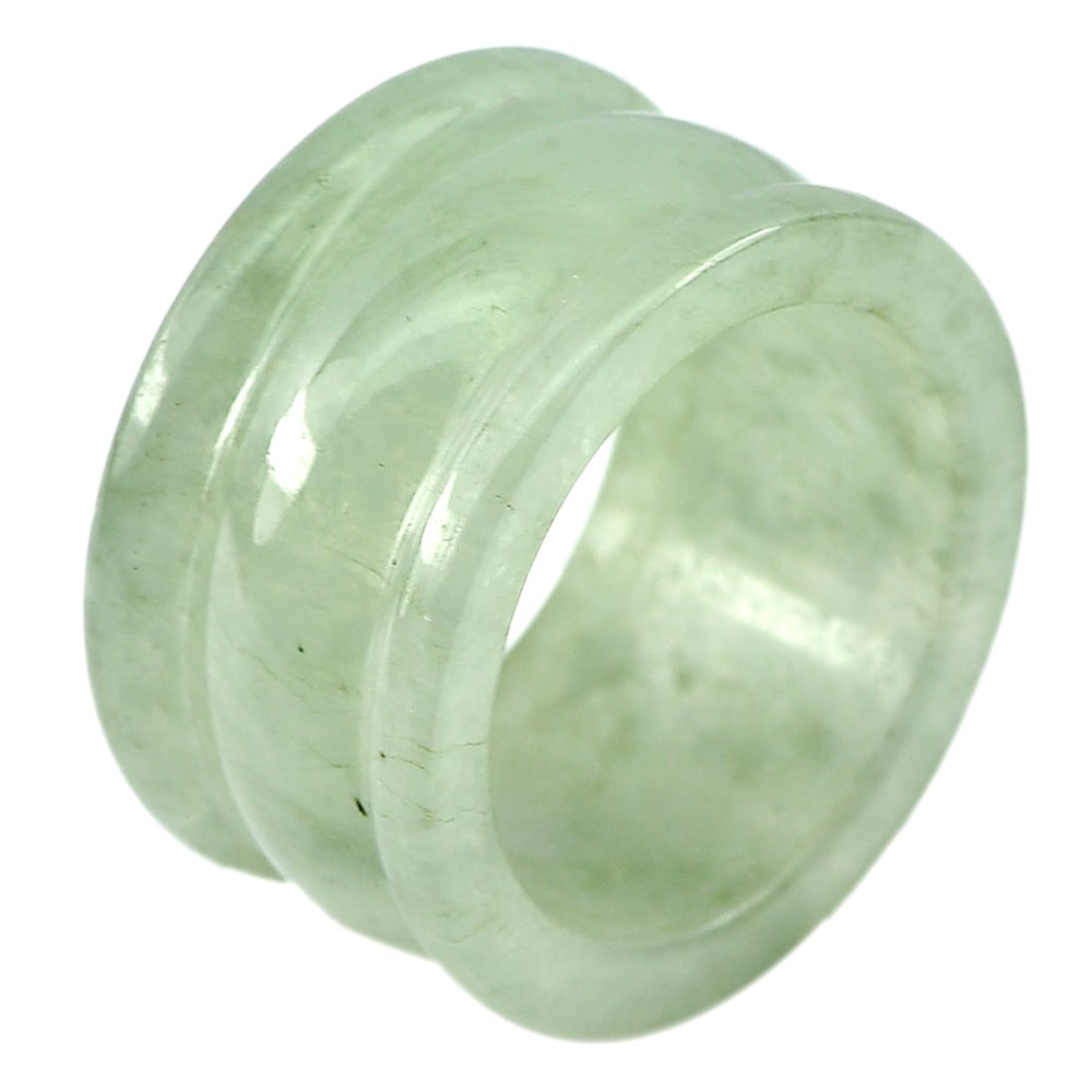 Green Jade Ring 45.34 Ct. Natural Gemstone Unheated Size 10: Product ID: 819812847 Product Name: Natural Jade Weight: 45.34 CT. Size: 25 x 19 x 14 MM. Shape: Ring Color: Green Clarity:Opaque Luster: Good Gems Origin: Thailand Treatment: Unheated Crystal Structu