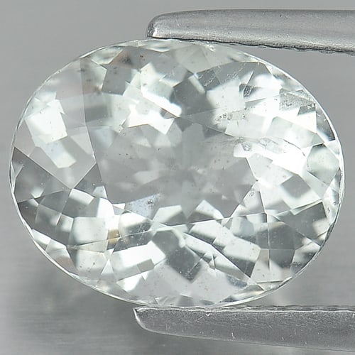 Light Blue Aquamarine 3.31 Ct. Oval Shape 11.1 x 9 Mm. Natural Gemstone Unheated From Brazil (1 of 3)