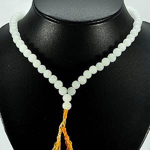 366.39 Ct. Natural Gemstone White Quartz Beads Necklace From Thailand (1 of 3)