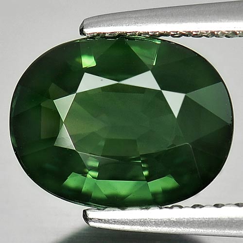 Green Sapphire 1.73 Ct. Oval Shape 9 x 7 Mm. Clean Natural Gemstone From Thailand (1 of 3)