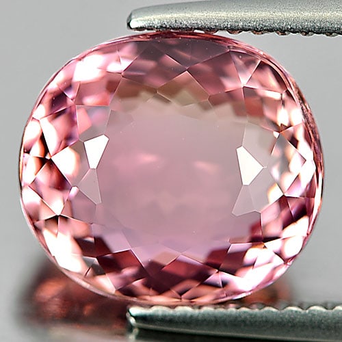Natural Pink Tourmaline 4.90 Ct. Clean Oval Shape 10.8 x 9.7 Mm. Unheated Gemstone From Nigeria (1 of 3)
