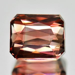 Natural Multi Color Tourmaline 3.10 Ct. VVS Octagon Shape 8.4 x 6.9 Mm. Gemstone From Nigeria (1 of 3)