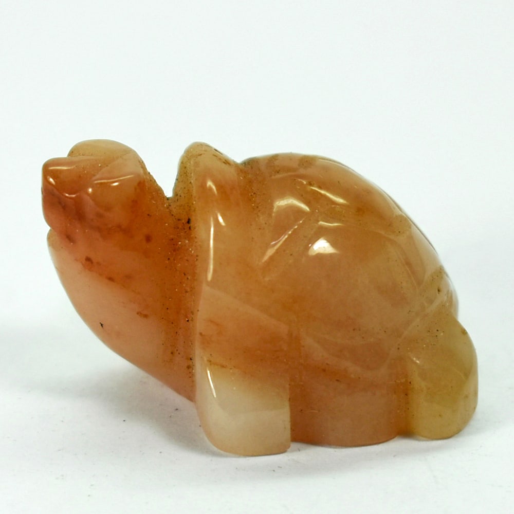 Natural Genuine Honey Jade 109.65 Ct. Turtle Carving Size 27 x 37 x 19 Mm.: Product ID: 818102417 Product Name: Natural Gemstones Weight: 109.65 CT. Size: 27 x 37 x 19 MM. Shape: Caving Color: multi Color brown Honey Clarity:Opaque Luster: Good Gems Origin: Burma Treatment: U