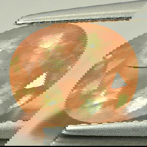 Natural Orange Andesine 2.51 Ct. Oval Shape 10 x 8 Mm. Gemstone Unheated (1 of 3)