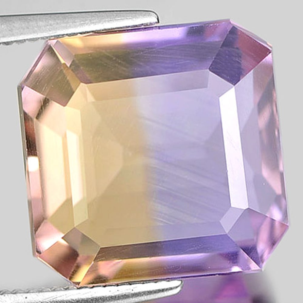 Natural Bi Color Ametrine 9.09 Ct. Clean Octagon Shape 12.1 x 11.9 Mm. Gemstone Unheated From (1 of 3)