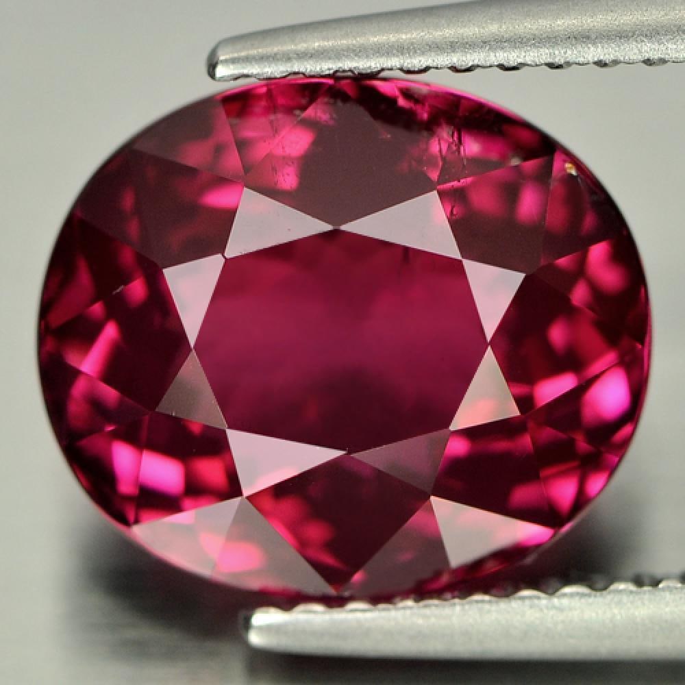 Natural Pink Tourmaline 5.01 Ct. Oval Shape 11 x 9.3 Mm. Unheated Gemstone From Nigeria (1 of 3)