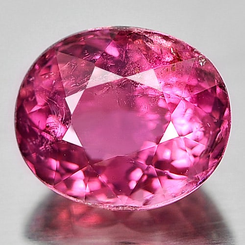Natural Pink Tourmaline 1.32 Ct. Oval Shape 7.3 x 6.2 Mm. Gemstone From Nigeria: Product ID: 807244109 Product Name: Natural Tourmaline Weight: 1.32 CT. Size: 7.3 x 6.2 x 4.6 MM. Shape: Oval Color: Pink Clarity:SI1 Luster: Good Gems Origin: Nigeria Treatment: Unheated Crystal Stru