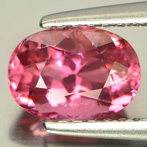 Natural Pink Tourmaline 1.23 Ct. Oval Shape 7.7 x 5.5 Mm. Unheated Gemstone From Nigeria: Product ID: 807226615 Product Name: Natural Tourmaline Weight: 1.23 CT. Size: 7.7 x 5.5 x 4.5 MM. Shape: Oval Color: Pink Clarity:SI1 Luster: Good Gems Origin: Nigeria Treatment: Unheated Crystal Stru