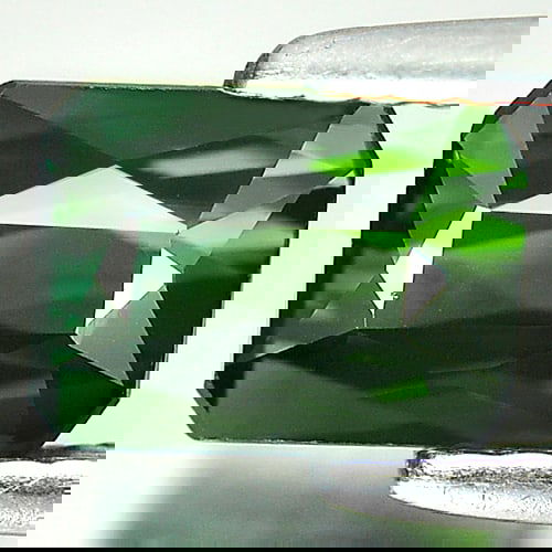 Natural Green Tourmaline 1.47 Ct. Clean Octagon Shape 7.2 x 5.4 Mm. Gemstone From Nigeria (1 of 3)