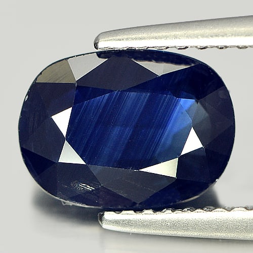 Certified Natural Blue Sapphire 2.03 Ct. Oval Shape 9.16 x 6.77 Mm. Gemstone From Thailand: Product ID: 806008804 Product Name: Natural Blue Sapphire Weight: 2.03 CT. Size: 9.16 x 6.77 x 3.37 MM. Shape: Oval Color: Blue Clarity:VSI Luster: Good Gems Origin: Thailand Treatment: Heated Crystal