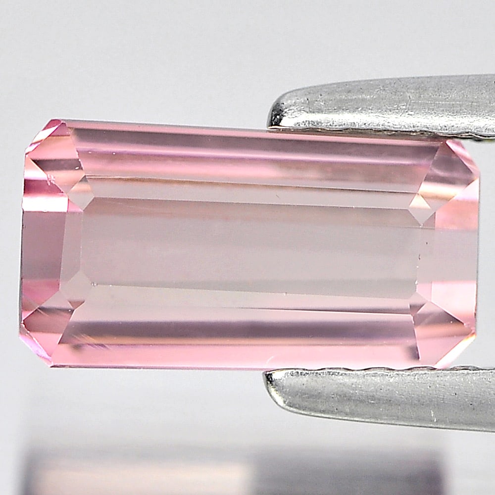 Natural Pink Tourmaline 1.76 Ct. Octagon Shape 9 x 4.8 Mm. Gemstone From Nigeria (1 of 3)
