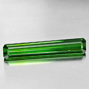 Natural Green Tourmaline 2.50 Ct. VVS Octagon Shape 21 x 3.8 Mm. Gemstone Unheated: Product ID: 807242086 Product Name: Natural Tourmaline Weight: 2.50 CT. Size: 21 x 3.8 x 3.2 MM. Shape: Octagon Color: Green Clarity:VVS Luster: Good Gems Origin: Nigeria Treatment: Unheated Crystal S