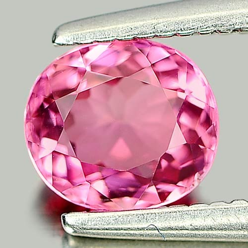 Pink Tourmaline 0.71 Ct. Oval Shape 5.9 x 5.2 Mm. Natural Gemstone From Nigeria: Product ID: 807246447 Product Name: Natural Tourmaline Weight: 0.71 CT. Size: 5.9 x 5.2 x 3.4 MM. Shape: Oval Color: Pink Clarity:VSI Luster: Good Gems Origin: Nigeria Treatment: Unheated Crystal Stru
