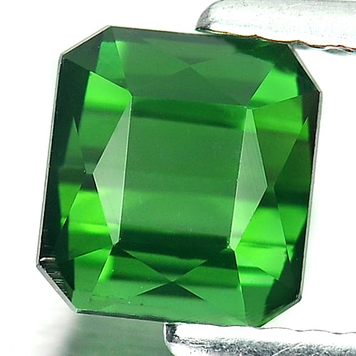 Natural Green Tourmaline 1.46 Ct. VVS Octagon Shape 6.4 x 5.8 Mm. Gemstone Unheated From Nigeria (1 of 3)