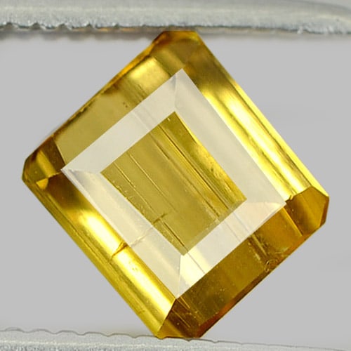 Natural Yellow Tourmaline 1.06 Ct. Octagon Shape 5.7 x 5.2 Mm. Gemstone From Nigeria: Product ID: 807245623 Product Name: Natural Tourmaline Weight: 1.06 CT. Size: 5.7 x 5.2 x 4.1 MM. Shape: Octagon Color: Yellow Clarity:SI1 Luster: Good Gems Origin: Nigeria Treatment: Unheated Crystal