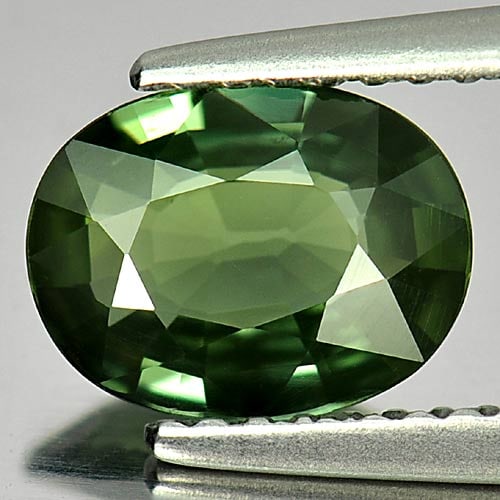 Green Sapphire 1.35 Ct. Clean Oval Shape 8.3 x 6.4 Mm. Natural Gemstone From Thailand: Product ID: 806156607 Product Name: Natural Green Sapphire Weight: 1.35 CT. Size: 8.3 x 6.4 x 3 MM. Shape: Oval Color: Green Clarity:IF Luster: Very Good Gems Origin: Thailand Treatment: Heated Crysta