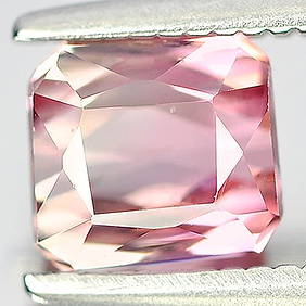Natural Bi Color Tourmaline 1.18 Ct. VVS Octagon Shape 5.5 x 5.1 Mm. Gemstone Unheated From Nigeria (1 of 3)