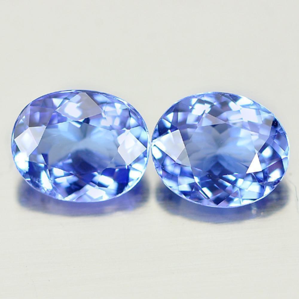 Natural Violetish Blue Tanzanite 1.18 Ct. 2 Pcs. Oval Shape 5.9 x 4.8 Mm. Gemstones From Tanzania: Product ID: 807005566 Product Name: Natural Tanzanite Weight: 1.18 CT. Size: 5.9 x 4.8 x 2.9 MM. Shape: Oval Color: Blue Clarity:SI1 Luster: Good Gems Origin: Tanzania Treatment: Heated Crystal Struct
