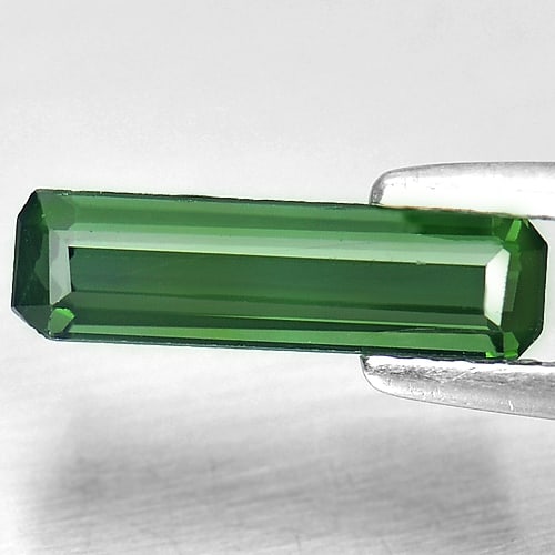 Green Tourmaline 1.00 Ct. VVS Octagon 11.7 x 3.3 Mm. Natural Gemstone Nigeria: Product ID: 807242913 Product Name: Natural Tourmaline Weight: 1.00 CT. Size: 11.7 x 3.3 x 2.8 MM. Shape: Octagon Color: Green Clarity:VVS Luster: Good Gems Origin: Nigeria Treatment: Unheated Crystal