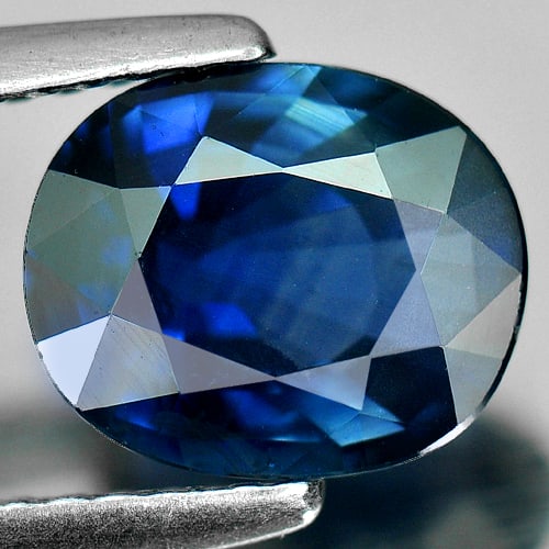 Certified Natural Blue Sapphire 2.10 Ct. Oval Shape 8.56 x 7.05 Mm. Gemstone From Thailand: Product ID: 806006454 Product Name: Natural Blue Sapphire Weight: 2.10 CT. Size: 8.56 x 7.05 x 3.95 MM. Shape: Oval Color: Blue Clarity:VSI Luster: Good Gems Origin: Thailand Treatment: Heated Crystal