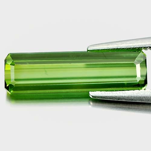 Natural Green Tourmaline 2.58 Ct. Octagon Shape 15.7 x 4.6 Mm. Gemstone Unheated From Nigeria: Product ID: 807246675 Product Name: Natural Tourmaline Weight: 2.58 CT. Size: 15.7 x 4.6 x 3.4 MM. Shape: Octagon Color: Green Clarity:VSI Luster: Good Gems Origin: Nigeria Treatment: Unheated Crystal