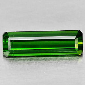 Natural Green Tourmaline 2.17 Ct. Octagon Shape 14.2 x 4.5 Mm. Unheated Gemstone: Product ID: 807242270 Product Name: Natural Tourmaline Weight: 2.17 CT. Size: 14.2 x 4.5 x 3.7 MM. Shape: Octagon Color: Green Clarity:VSI Luster: Good Gems Origin: Nigeria Treatment: Unheated Crystal