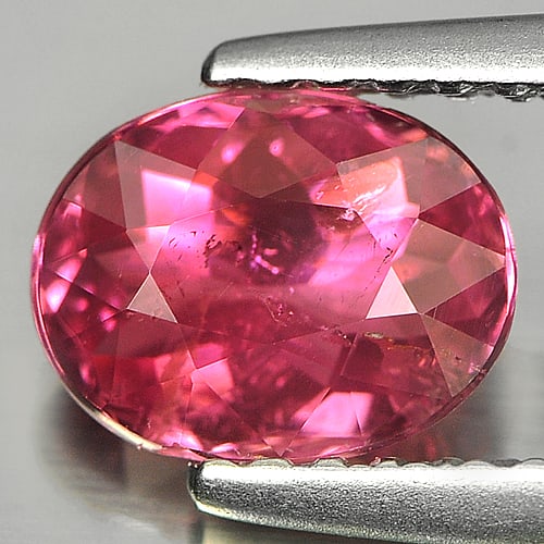 Natural Purplish Pink Tourmaline 0.90 Ct. Oval Shape 7.1 x 5.5 Mm. Gemstone From Nigeria: Product ID: 807226609 Product Name: Natural Tourmaline Weight: 0.90 CT. Size: 7.1 x 5.5 x 3.3 MM. Shape: Oval Color: Purplish Pink Clarity:SI Luster: Good Gems Origin: Nigeria Treatment: Unheated Crys