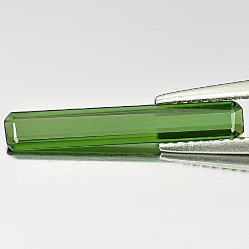 Green Tourmaline 1.28 Ct. Octagon Shape 20 x 3.3 Mm. Natural Gemstone Unheated From Nigeria: Product ID: 807246978 Product Name: Natural Tourmaline Weight: 1.28 CT. Size: 20 x 3.3 x 1.8 MM. Shape: Octagon Color: Green Clarity:VSI Luster: Good Gems Origin: Nigeria Treatment: Unheated Crystal S
