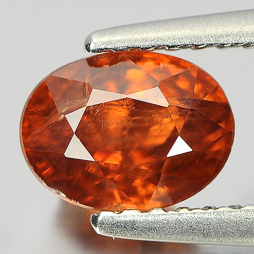 Natural Imperial Zircon 1.68 Ct. Oval Shape 7 x 5.3 Mm. Gemstone From Cambodia (1 of 3)