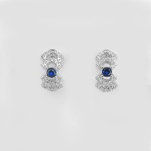 925 Sterling Silver Jewelry Loop Earrings 3.04 Grams (1 of 3)