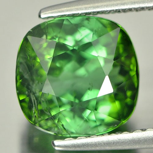 Natural Green Tourmaline 3.47 Ct. Cushion Shape 8.4 x 8.2 Mm. Gemstone Unheated From Nigeria: Product ID: 807232611 Product Name: Natural Tourmaline Weight: 3.47 CT. Size: 8.4 x 8.2 x 6.6 MM. Shape: Cushion Color: Green Clarity:SI1 Luster: Very Good Gems Origin: Nigeria Treatment: Unheated Cry