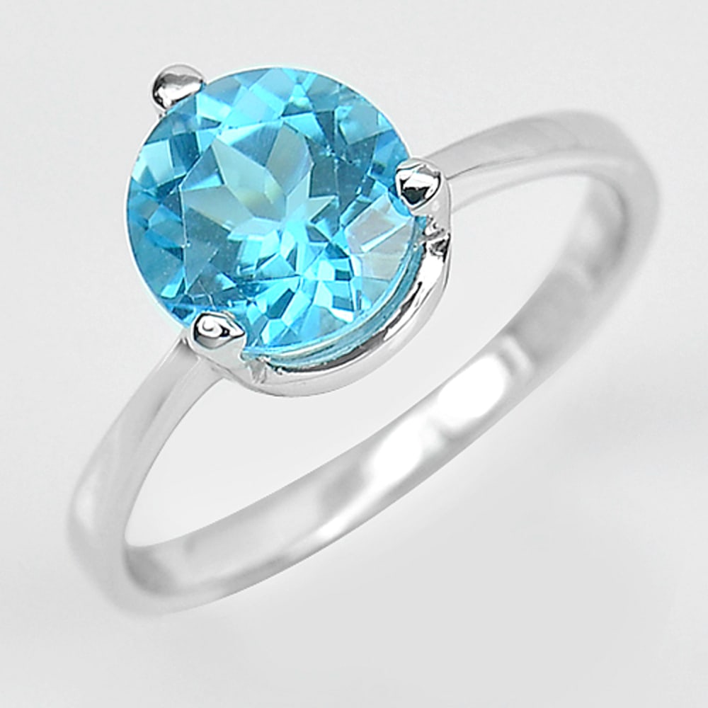 Natural Swiss Blue Topaz 925 Sterling Silver Jewelry 2.44 Grams Ring Size 7: Product ID: 281110057 Product Type: 925 Sterling Silver Fine Jewelry Jewelry Weight: 2.44 Grams. Ring Size: 7 Resizable(Fee) Gemstones Color: Blue Metal: Solid Silver 92.5%. Gemstone Detail: Natural S