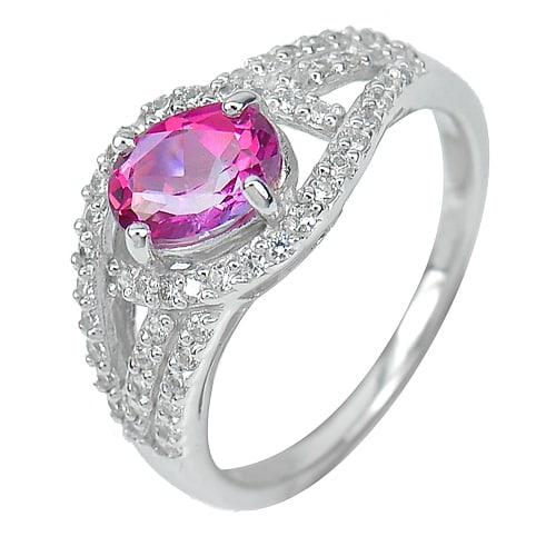 Natural Pink Topaz 925 Sterling Silver Jewelry 3.32 Grams Ring Size 8: Product ID: 207103070 Product Type: 925 Sterling Silver Fine Jewelry Jewelry Weight: 3.32 Grams. Ring Size: 8 Resizable(Fee) Gemstones Color: Pink Metal: Solid Silver 92.5%. Gemstone Detail: Center: N
