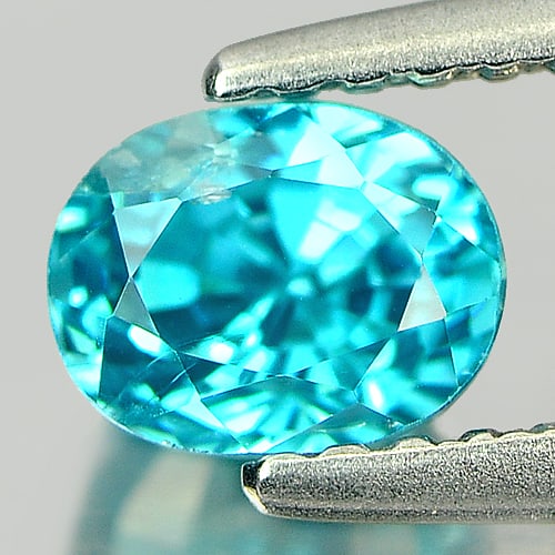 Natural Blue Color Zircon 1.36 Ct. Oval Shape 5.8 x 4.5 Mm. Gemstone From Cambodia: Product ID: 807728611 Product Name: Natural Zircon Weight: 1.36 CT. Size: 5.8 x 4.5 x 4.8 MM. Shape: Oval Color: Blue Clarity:VSI Luster: Good Gems Origin: Cambodia Treatment: Heated Crystal Structure