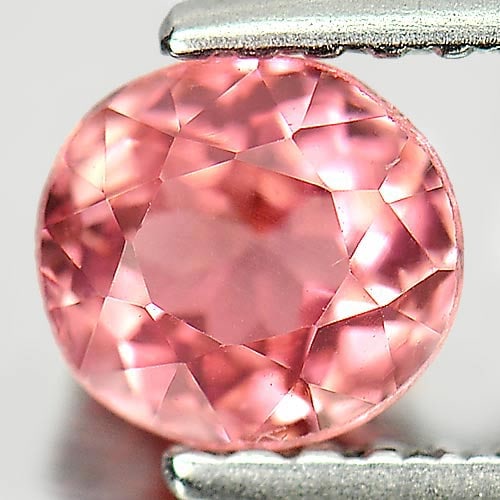 Natural Peach Pink Tourmaline 0.72 Ct. Oval Shape 5.6 x 5.1 Mm. Gemstone From Nigeria (1 of 3)