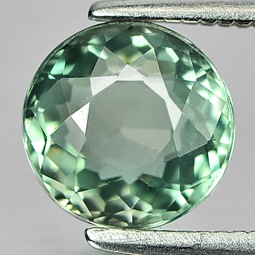 Natural Green Tourmaline 1.52 Ct. Round Shape 7.3 Mm. Unheated Gemstone From Nigeria: Product ID: 807244270 Product Name: Natural Tourmaline Weight: 1.52 CT. Size: 7.3 x 7.3 x 4.2 MM. Shape: Round Color: Green Clarity:VSI Luster: Good Gems Origin: Nigeria Treatment: Unheated Crystal St