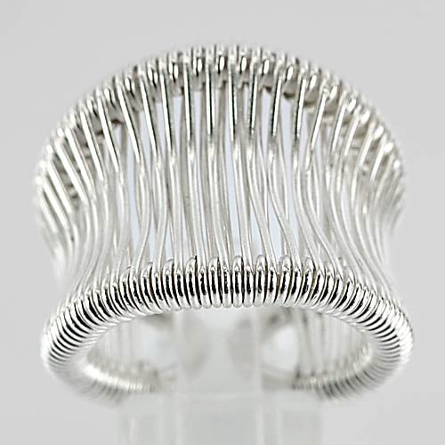 925 Sterling Silver Jewelry Beautiful 13.55 Grams Ring Size 8.5 (1 of 3)