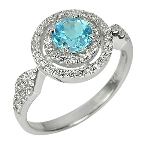 Natural Blue Topaz 925 Sterling Silver Jewelry 3.81 Grams Ring Size 8: Product ID: 281070472 Product Name: Sterling Silver Ring Product Type: 925 Sterling Silver Fine Jewelry Jewelry Weight: 3.81 Grams. Ring Size: 8 Resizable(Fee) Gemstones Color: Blue Metal: Solid Silve