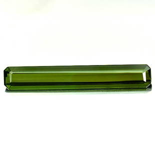 Natural Green Tourmaline 2.24 Ct. Clean Octagon Shape 22 x 3.6 Mm. Gemstone From Nigeria: Product ID: 807247044 Product Name: Natural Tourmaline Weight: 2.24 CT. Size: 22 x 3.6 x 2.7 MM. Shape: Octagon Color: Green Clarity:IF Luster: Very Good Gems Origin: Nigeria Treatment: Unheated Cryst