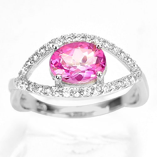 Natural pink Topaz 925 Sterling Silver Jewelry 2.49 Grams Ring Size 7: Product ID: 281010309 Product Name: Sterling Silver Ring Product Type: 925 Sterling Silver Fine Jewelry Jewelry Weight: 2.49 Grams. Ring Size: 7 Resizable(Fee) Gemstones Color: Pink Metal: Solid Silve