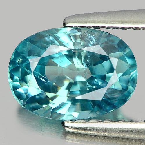 Natural Blue Color Zircon 2.18 Ct. Oval Shape 8.2 x 5.9 Mm. Gemstone From Cambodia: Product ID: 807713819 Product Name: Natural Zircon Weight: 2.18 CT. Size: 8.2 x 5.9 x 4.3 MM. Shape: Oval Color: Blue Clarity:SI Luster: Good Gems Origin: Cambodia Treatment: Heated Crystal Structure: