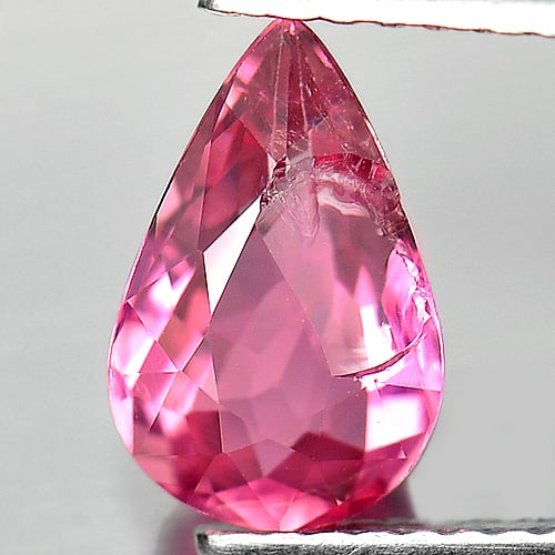 Natural Pink Tourmaline 1.25 Ct. Pear Shape 9 x 4.6 Mm. Unheated Gemstone From Nigeria (1 of 3)