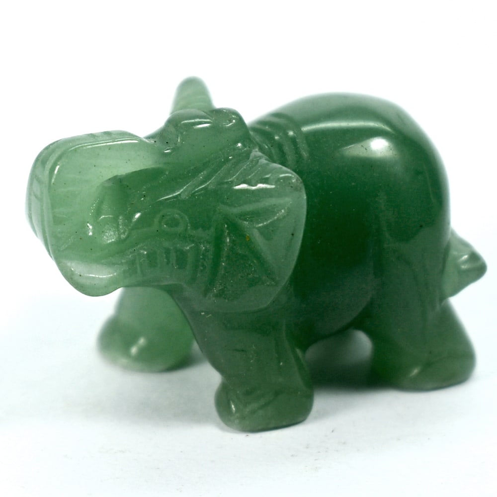 Natural Genuine Burmese Jade 119.29 Ct. Elephant Carving Shape (1 of 3)