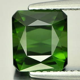 Green Tourmaline 2.33 Ct. VVS Octagon Shape 7.7 x 7 Mm. Natural Gemstone Unheated From Nigeria (1 of 3)