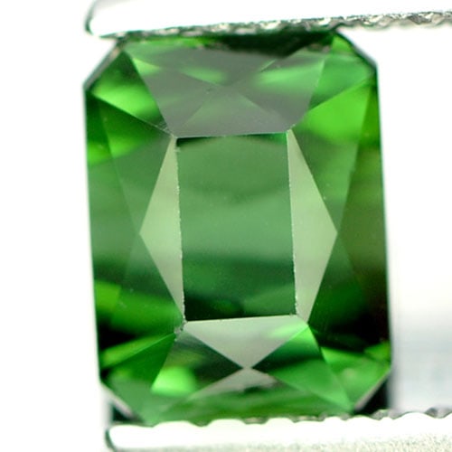 Natural Green Tourmaline 1.22 Ct. Clean Octagon Shape 6.1 x 4.8 Mm. Unheated Gemstone From Nigeria (1 of 3)