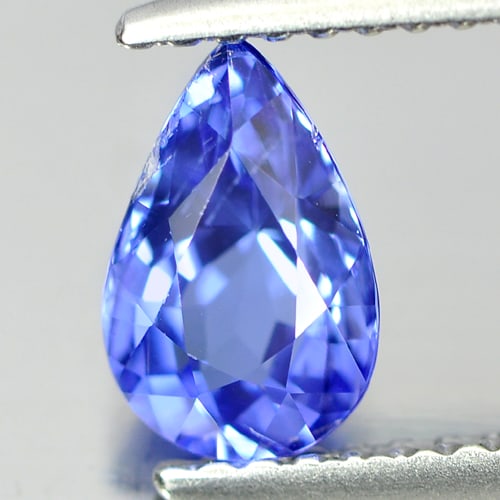 Natural Violetish Blue Tanzanite 1.01 Ct. Pear Shape 7.9 x 5.2 Mm. Gemstone From Tanzania (1 of 3)